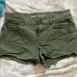 Old Navy Women's Green Boyfriend Shorts